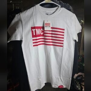 The Marathon Clothing White and Red Short Sleeve Tee